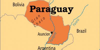 Capitala Paraguay hartă