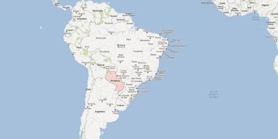 Harta Paraguay america de sud