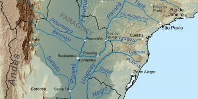 Harta de râul Paraguay