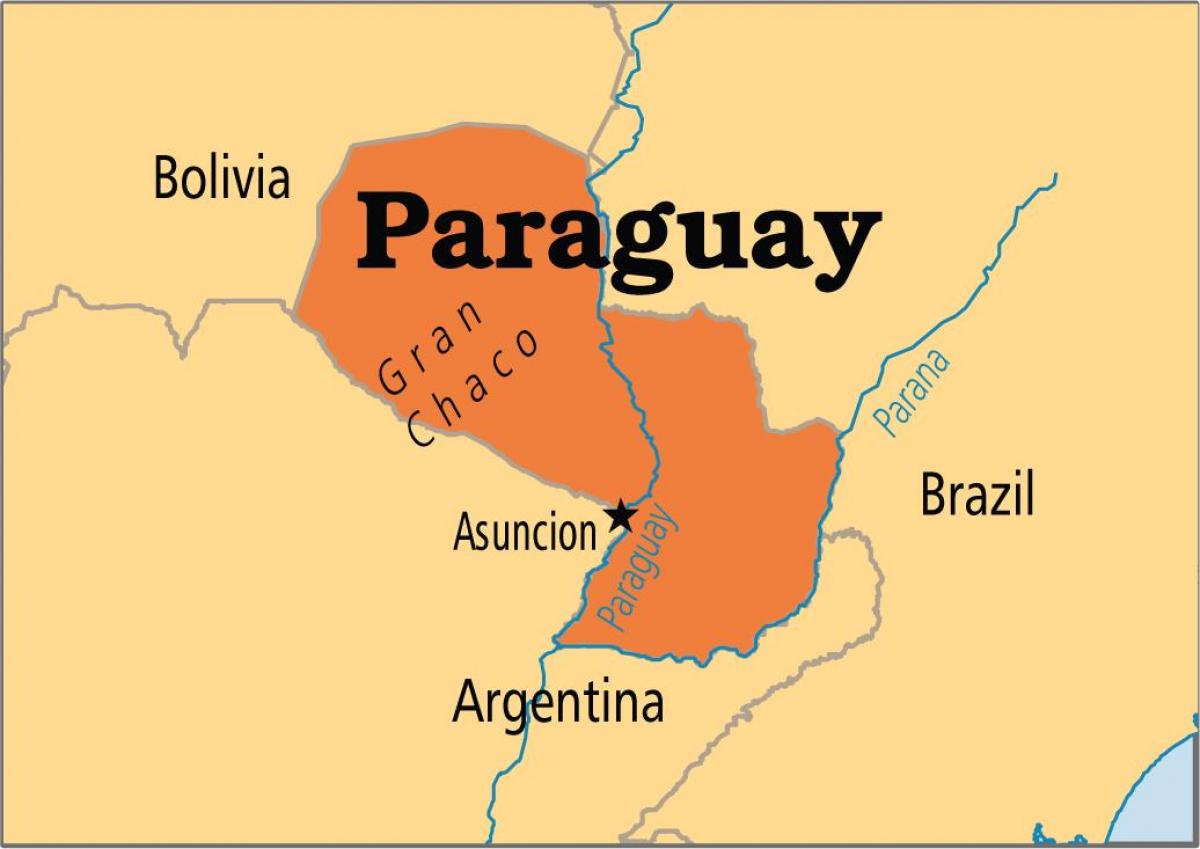 capitala Paraguay hartă