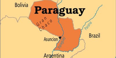 Capitala Paraguay hartă