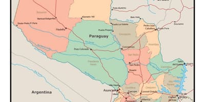 Harta Paraguay