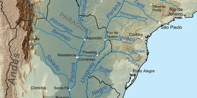 Harta de râul Paraguay